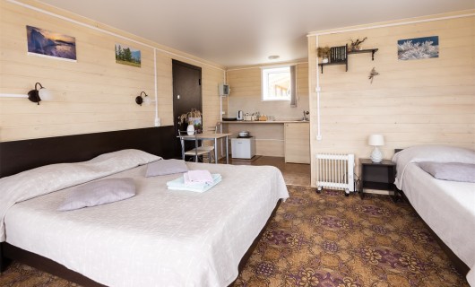 Благоустроенные дом бунгало студия с верандой с зоной кухни до 4-х человек